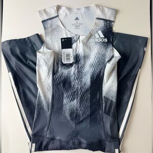 Adidas Black and Gray Performance Singlet